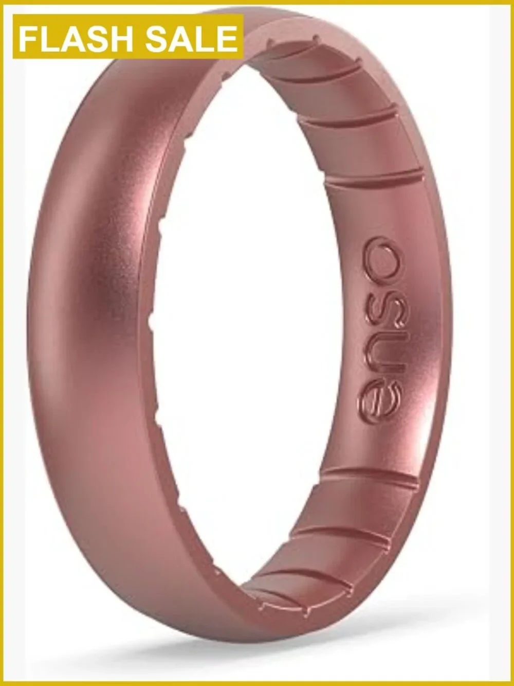 Stackable Silicone Wedding Band Ring – Thin Comfort Fit
